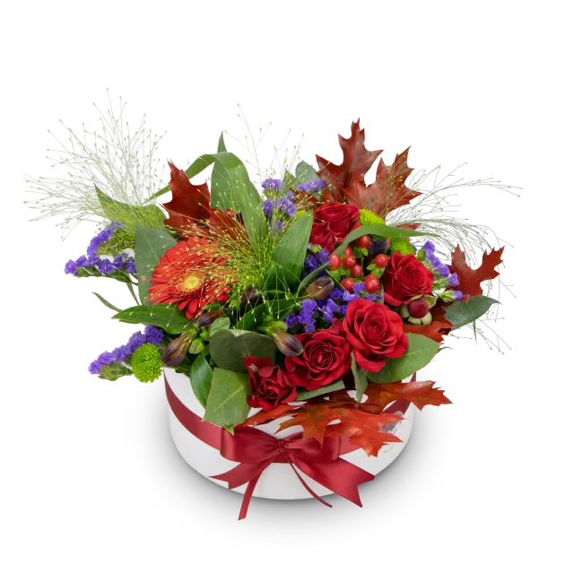 podzimní květinový box